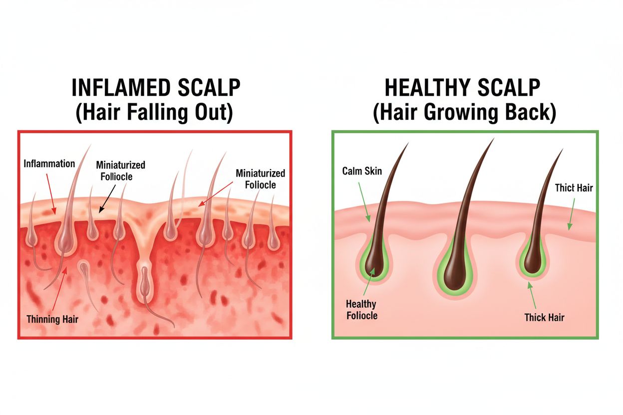 How scalp inflammation affects the hair follicle
